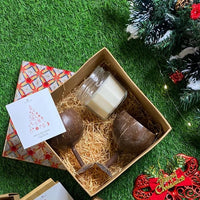 Sustainable Festivity Set | Sustainable Celebration with Wine Glasses & Soy Candle