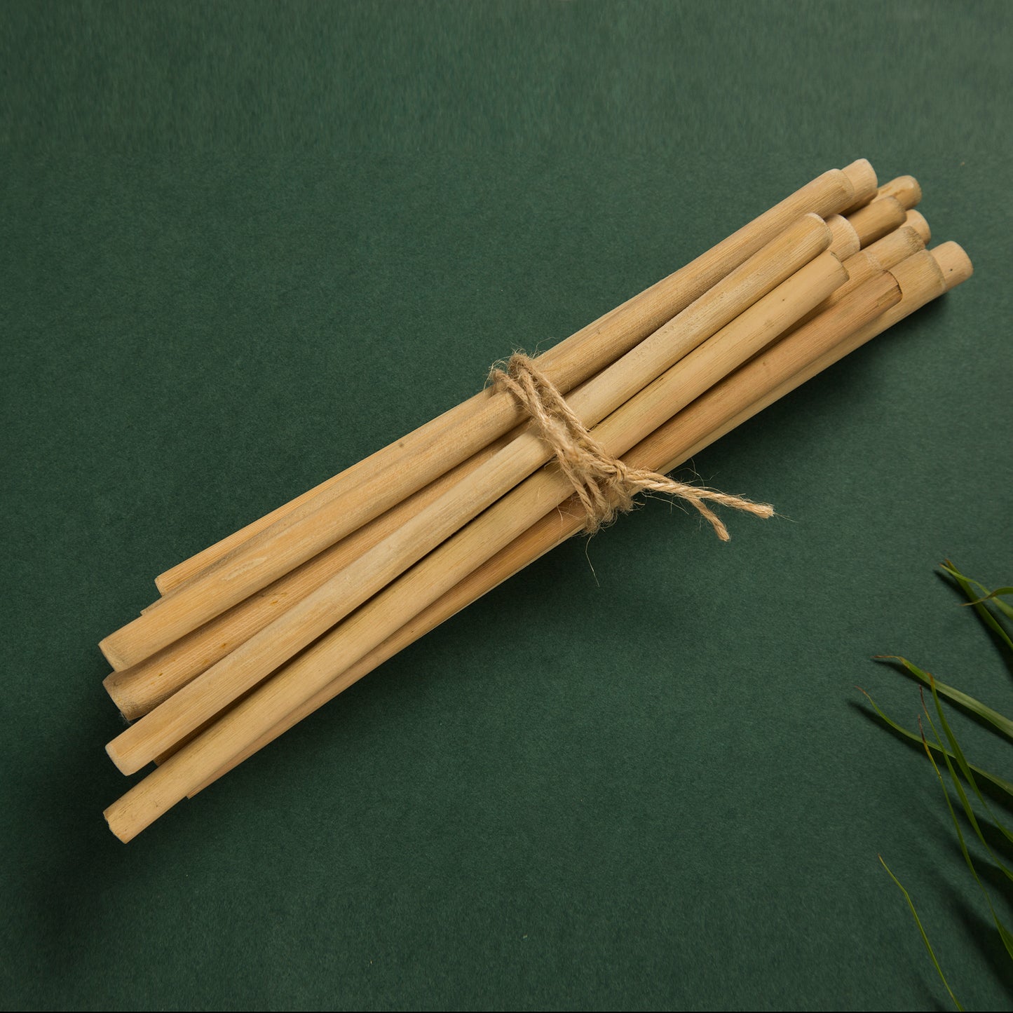 Bamboo Straw with Jute Pouch | 4 Straws & 1 Cleaner | Reusable Natural & Handcrafted